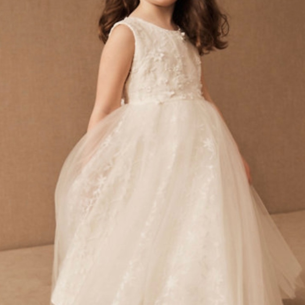 BHLDN Jessie Dress size 6 in a beautiful ivory color. Worn twice.